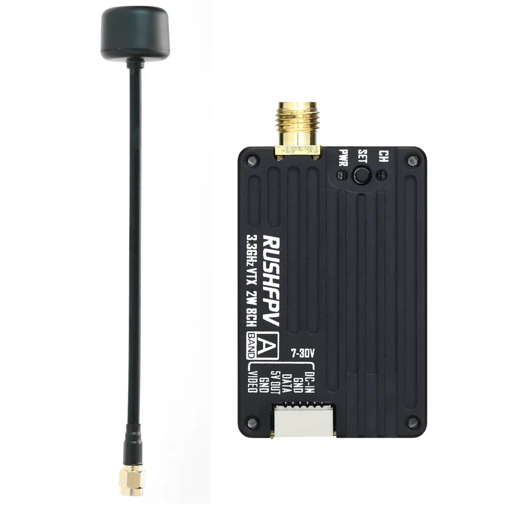 Color: PURPLE - RushFPV 3.3G 2W VTX 8CH 2000MW Audio Video FPV Transmitter Receiver Module 7-30V for RC Remote Multi-Rotor DIY Parts