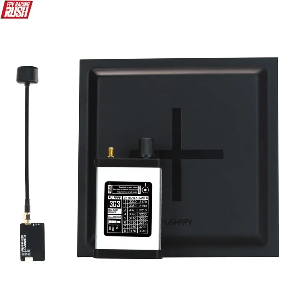 Color: PURPLE - RushFPV 3.3G 2W VTX 8CH 2000MW Audio Video FPV Transmitter Receiver Module 7-30V for RC Remote Multi-Rotor DIY Parts