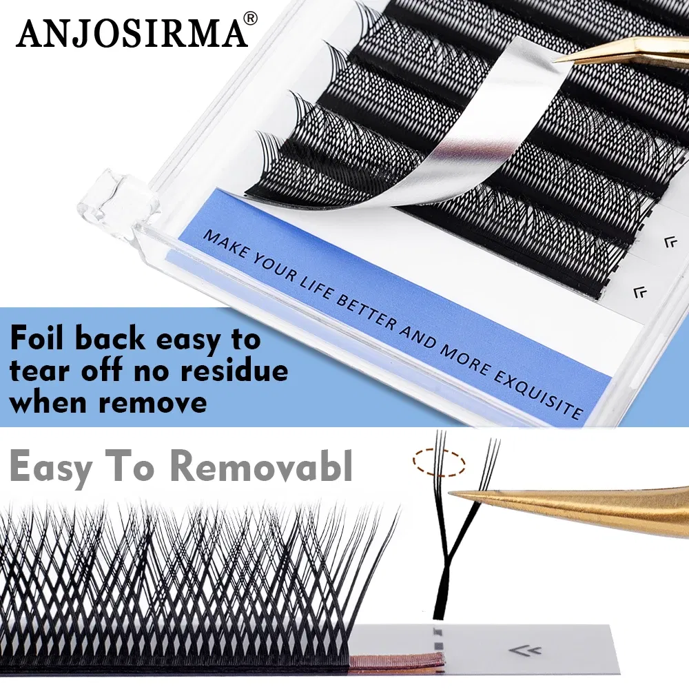 Curl: dd, Length: 10mm - ANJOSIRMA YY Shaped Eyelash Extension, 3 Split Tips, Soft BASF Lash, Hand Made Curl, High Quality, 3D,0.07 makeup eyelashes