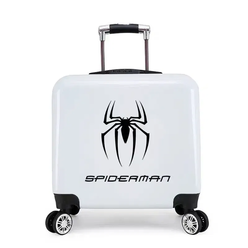 Color: SKY BLUE, Luggage Size: 18Inches 450mm - New boy cartoon trolley case kids suitcase rolling luggage girl lovely trolley box children school luggage bag with wheels