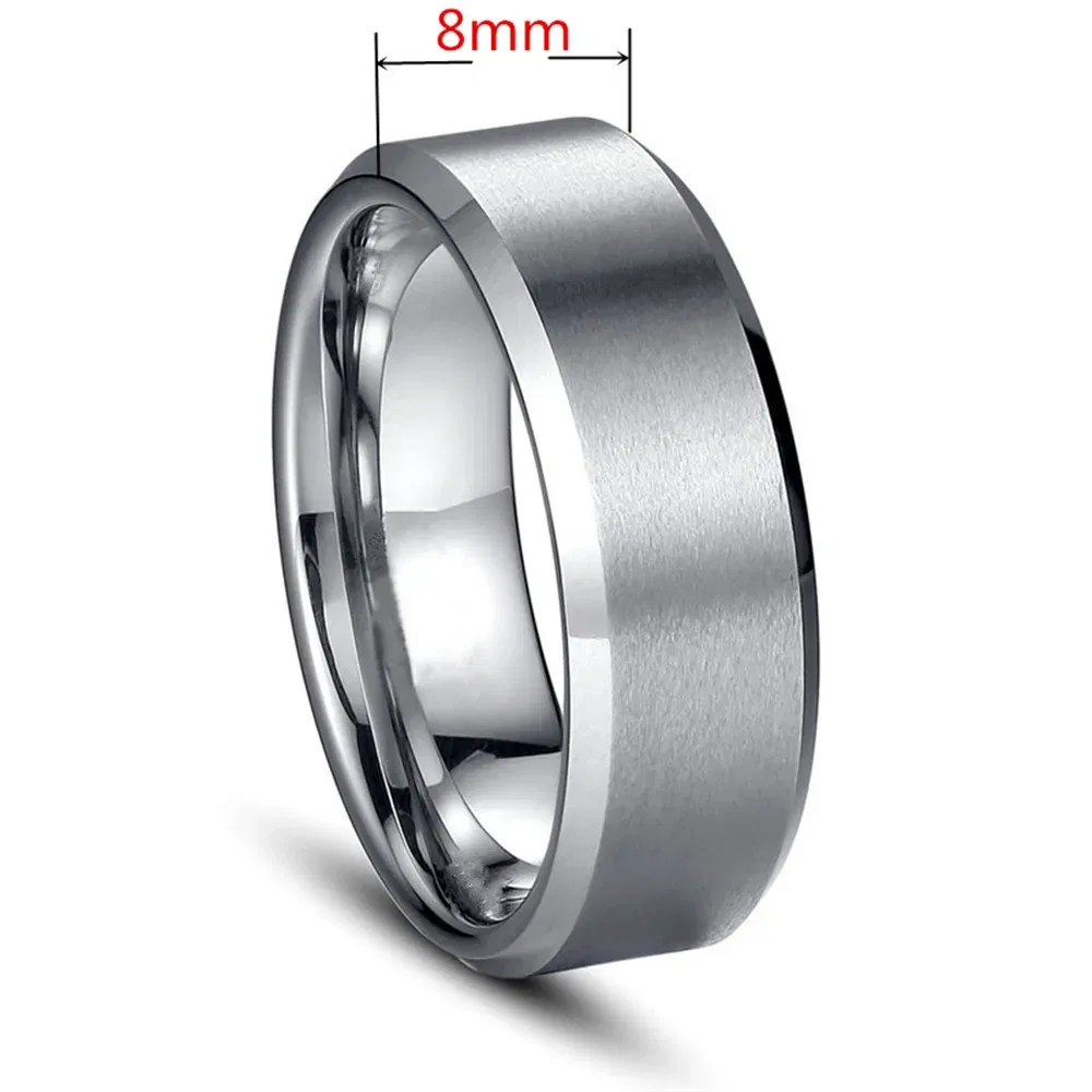 Main Stone Color: Gold, Ring Size: 13 - JUCHAO Classic Ring Men Titanium Black Men Jewelry Wedding Bands Boyfriend Gift Dropshipping