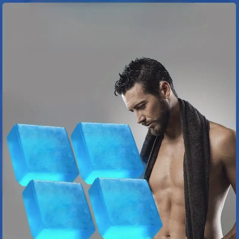 4pcs Mens Cologne Soap Bars  Hydrating & Moisturizing Face & Body Cleanser