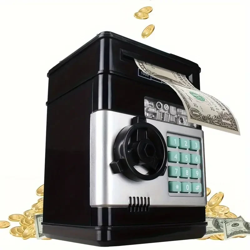 Electronic Coin Saving Bank  Cash & Electronic Banking Features