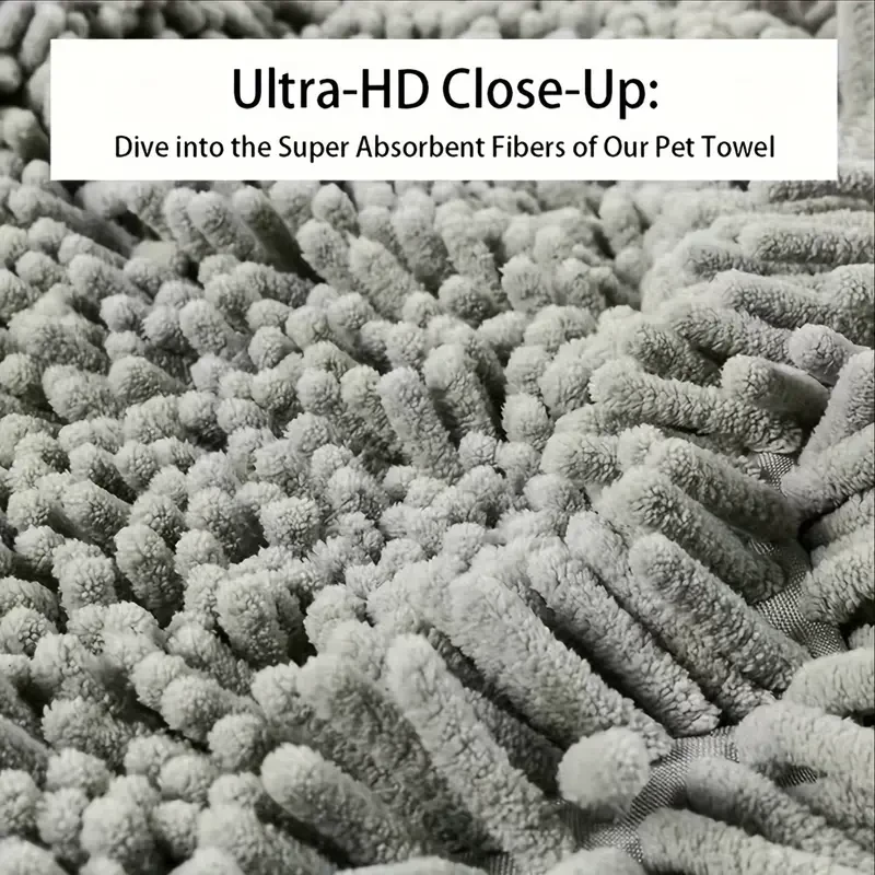 RapidDry Pet Bath Towel  Super Absorbent & Gentle Grooming Towel