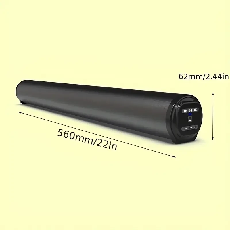 20W Wireless TV Sound Bar with Deep-Bass Subwoofer  Enhanced Surround Sound