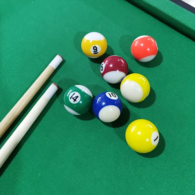 Adjustable Height Mini Pool Table Set Folding Billiards Table with Iron Frame