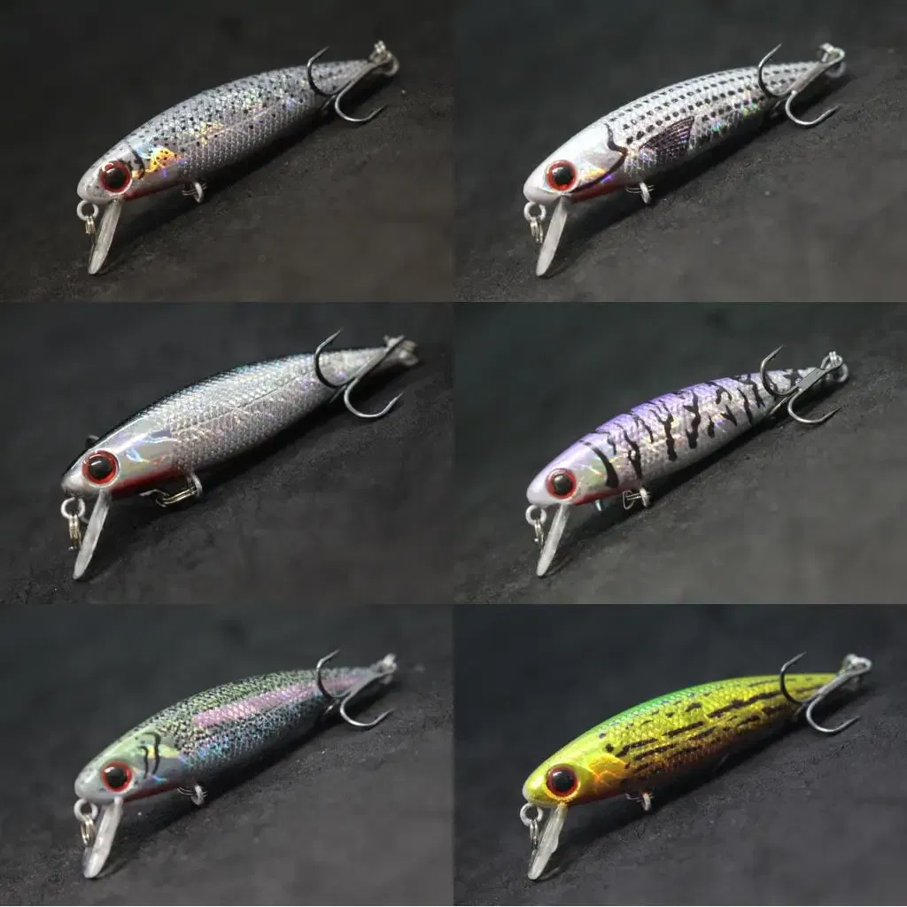 Color: Skin Color - wLure Fishing Lure 4.5g 5.9cm Tiny Sinking Minnow Carp Fresh Water Use Wild Wobble Bronzing and Plating Painting M639