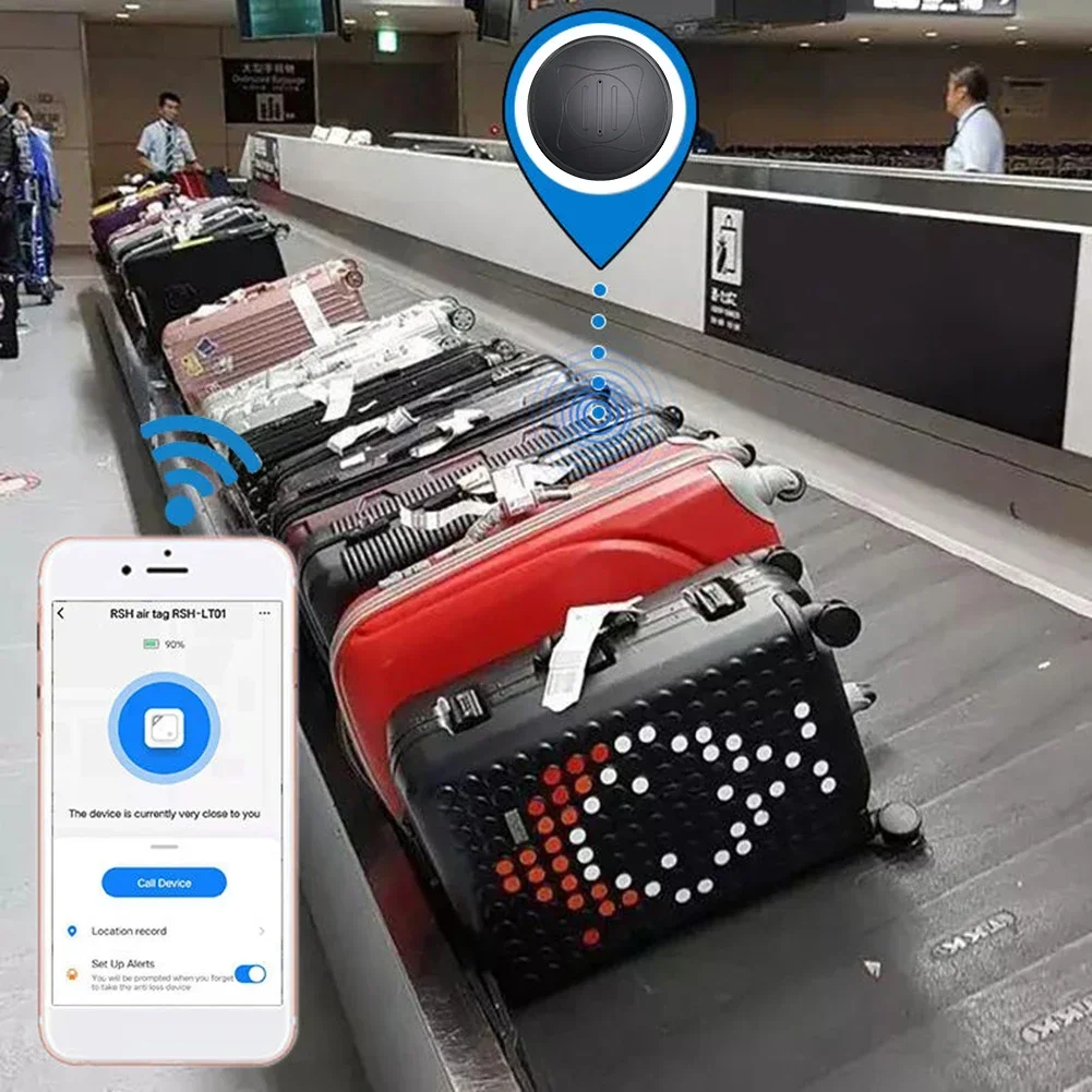 Color: PURPLE - Mini GPS Tracker Car Locator App Real Time Tracking Location Anti-lost Positioner Device tracking device llavero silbato key