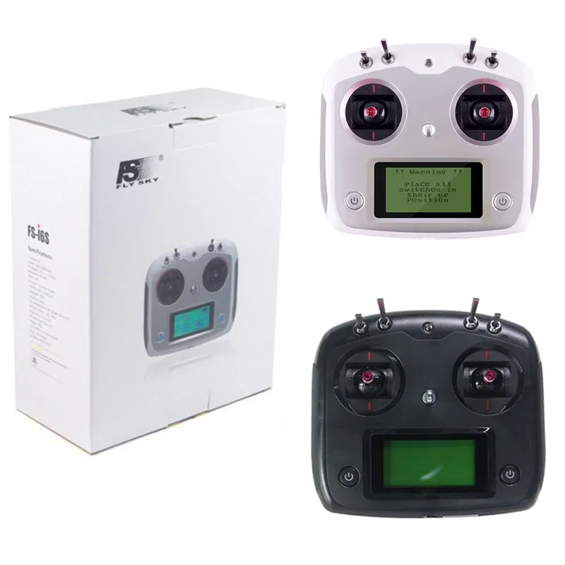 Color: Burgundy - FLYSKY FS-i6S i6S 2.4G 10CH AFHDS 2A Centering Throttle Transmitter iA6B iA10B Receiver RetailBox for RC Cars Boats Drone Toys