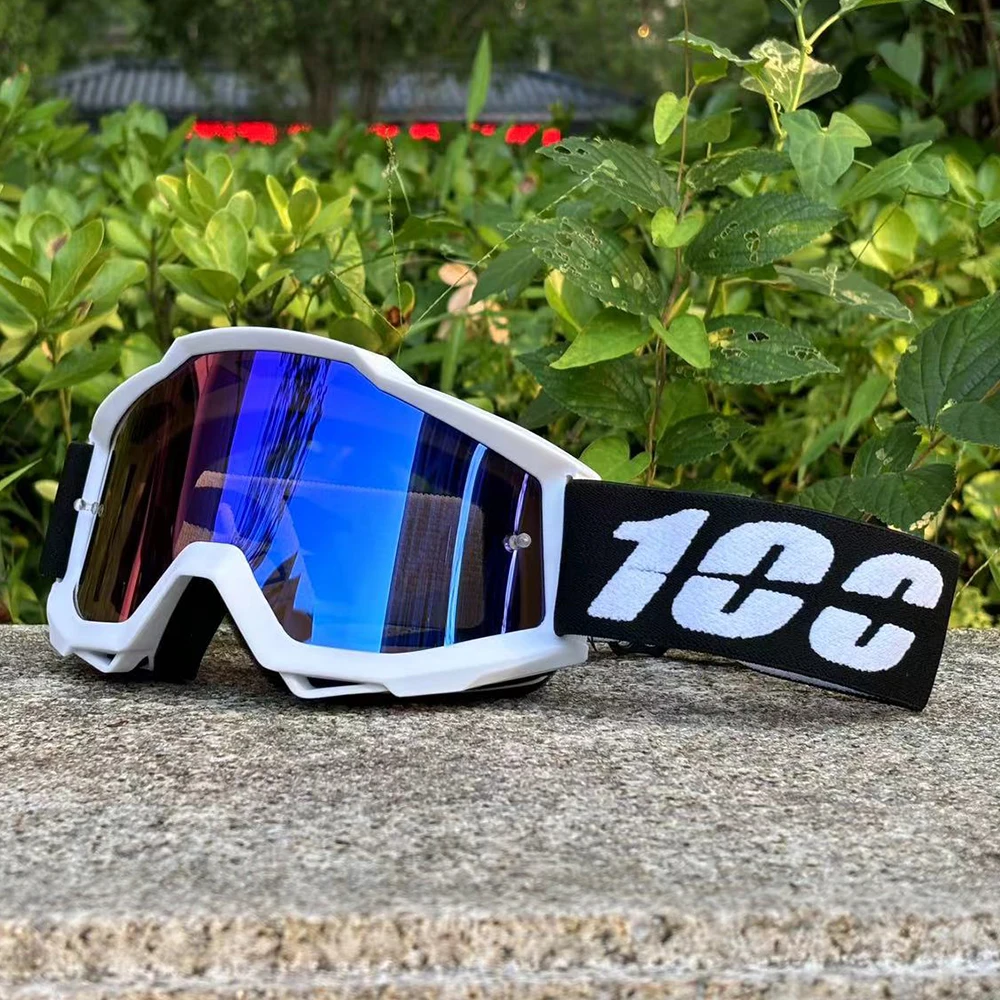 Color: Beige - MX Motorcycle Goggles Motocross Glasses Off-road Sunglasses For Man MTB ATV Mask Windproof Protection Cycling Racing Goggles