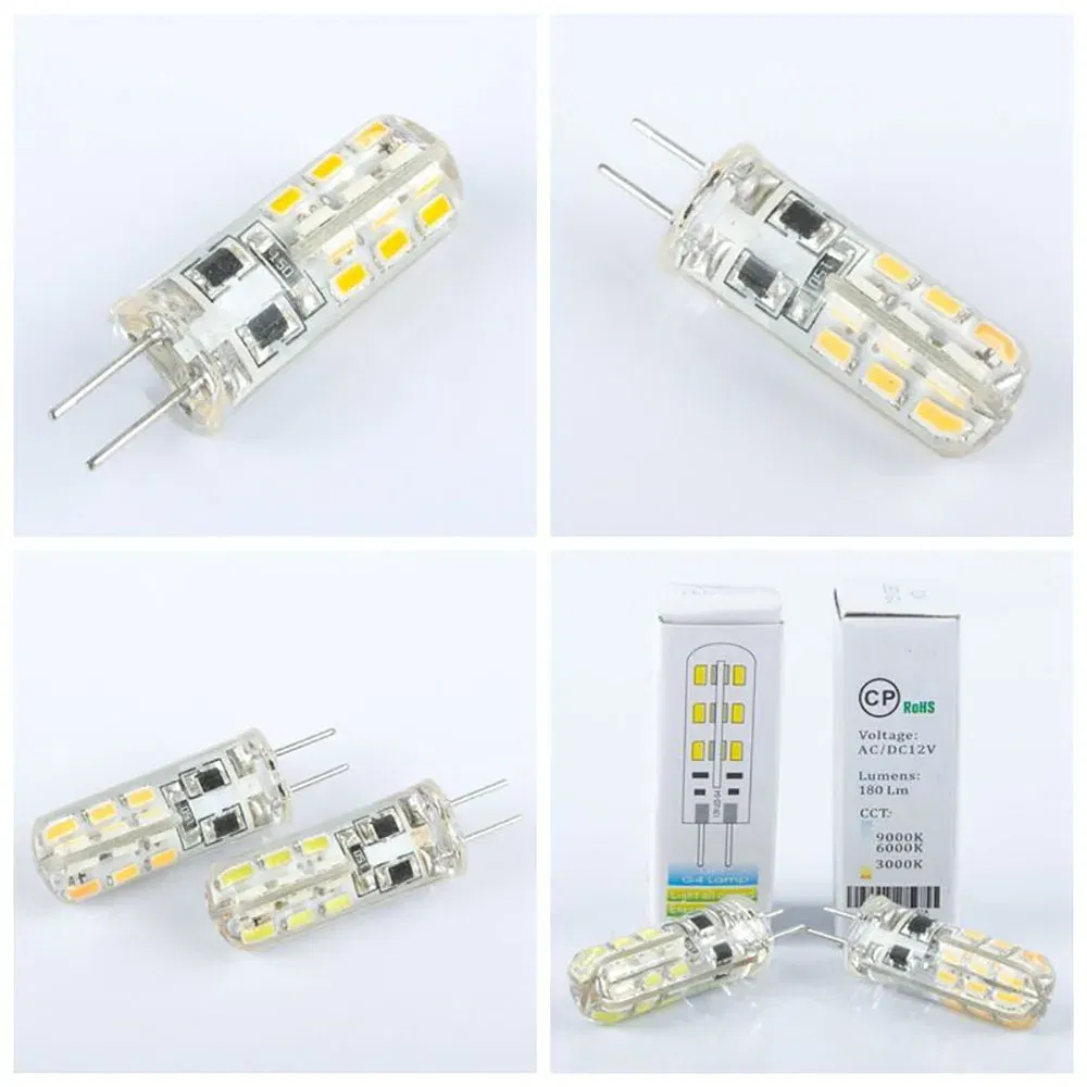 Emitting Color: Blue, Color: Warm White, Number of LED Chip: 3 pcs - 10Pcs G4 Led Bulb 2W 3W 5W 9W 10W 12W 15W AC/DC12V/AC220V 3014SMD Silicone Lamp Warm white/White l 360 Degree Angle LED Light