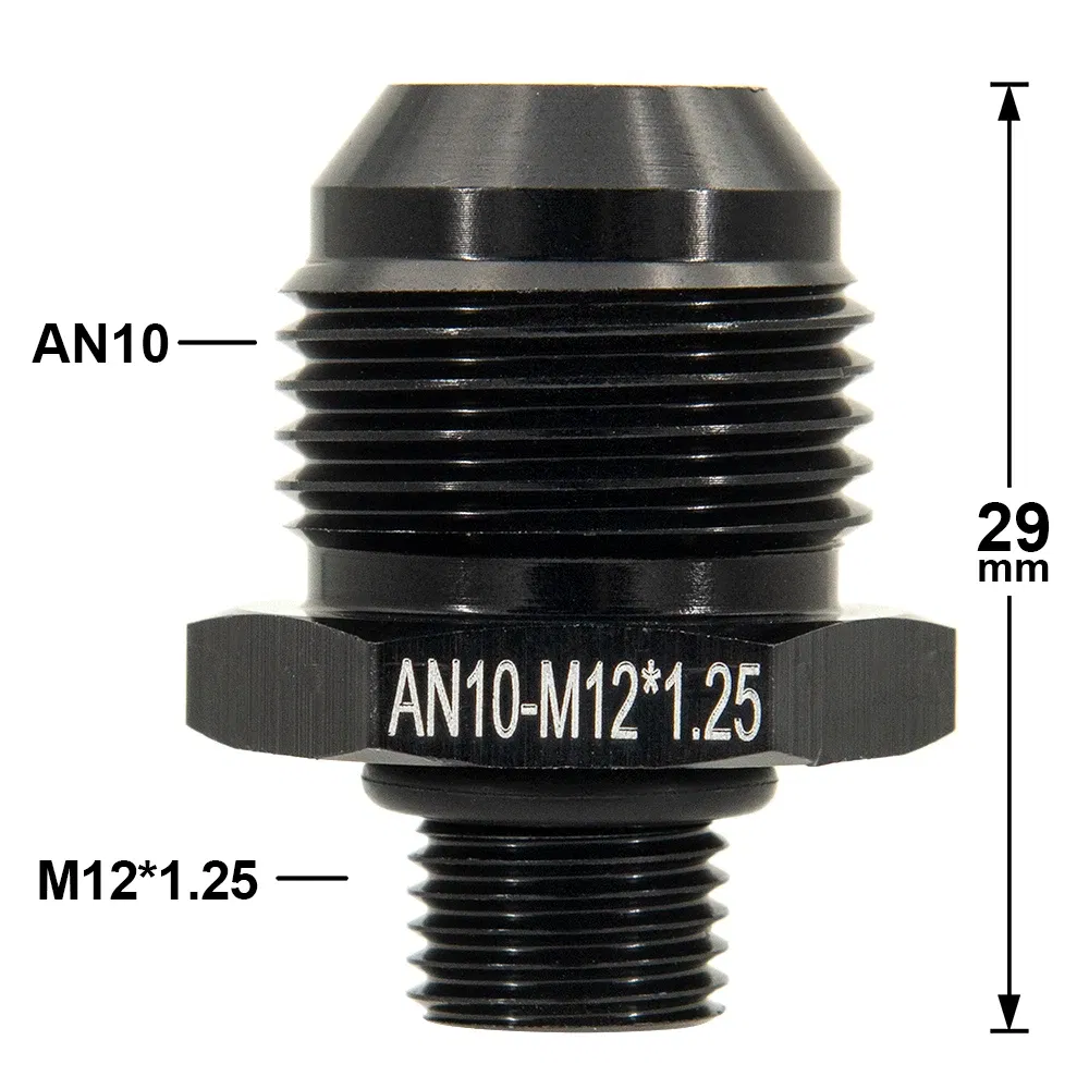 Color: green - Oil Hose Straight Fitting Hose Adapter Oil Cooler Fitting An6 to An6 An8 An10 1/2 1/8 3/8 1/4 NPT 5/16,AN10 AN8 to 9MM M18 M12