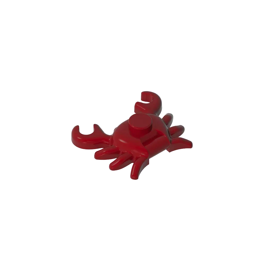 Color: Wood - Gobricks GDS-2024 Animal, Crab  compatible with lego 33121 Assembles Building Blocks children's toys