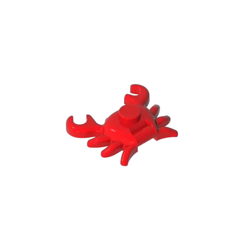 Color: Wood - Gobricks GDS-2024 Animal, Crab compatible with lego 33121 Assembles Building Blocks children's toys
