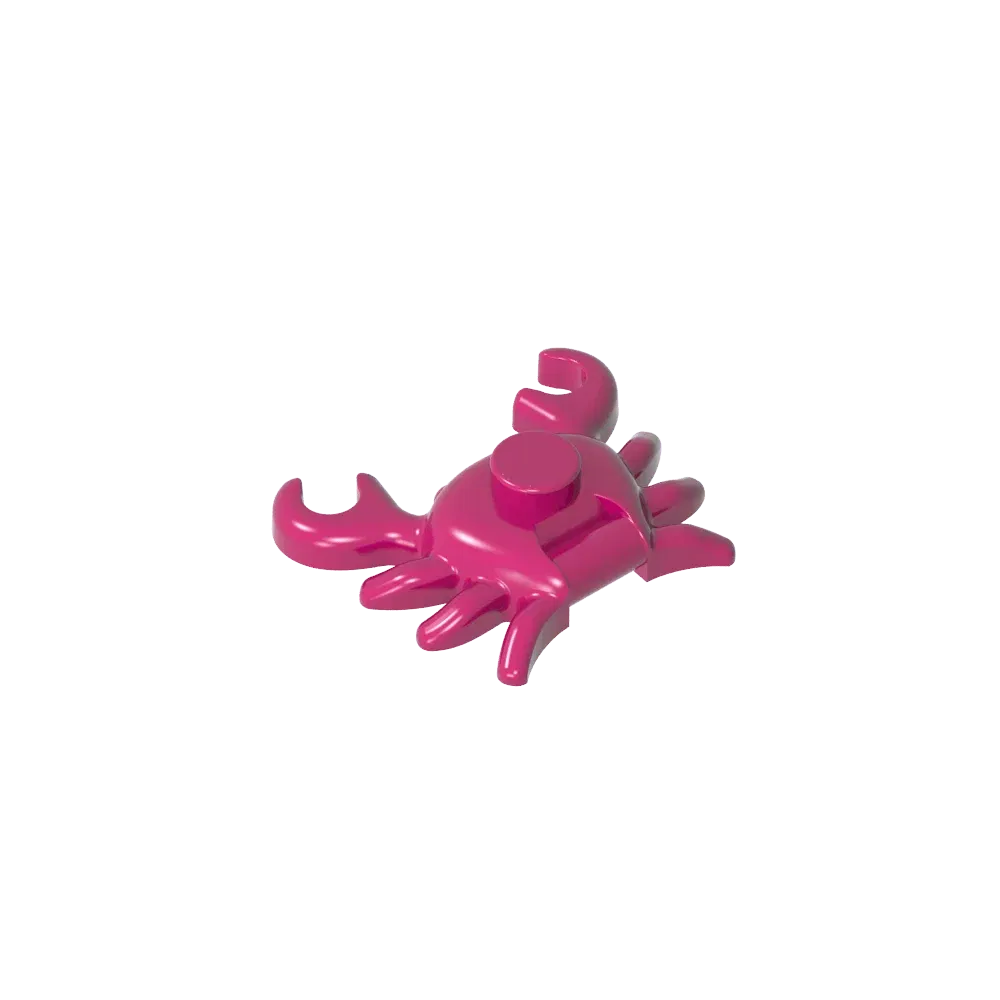 Color: Wood - Gobricks GDS-2024 Animal, Crab compatible with lego 33121 Assembles Building Blocks children's toys
