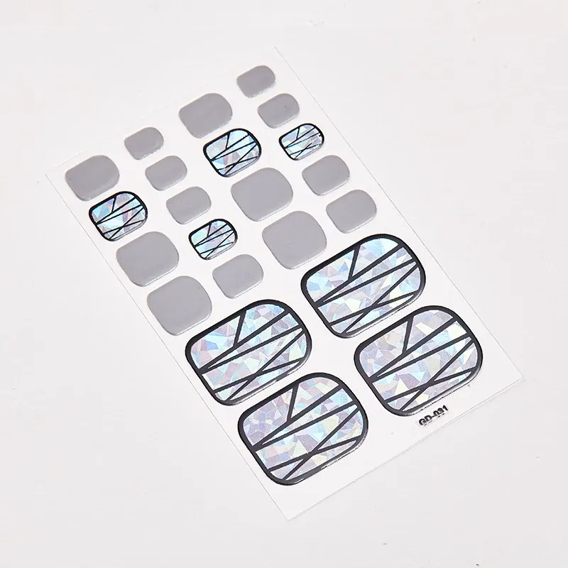 Color: Bronze red - 22 Tips/Sheet Nail Tape Loveliness Nail Art Stickers Designed  Nailart Sticker Nail Strips Designer Nail Decals Nailart Shiny