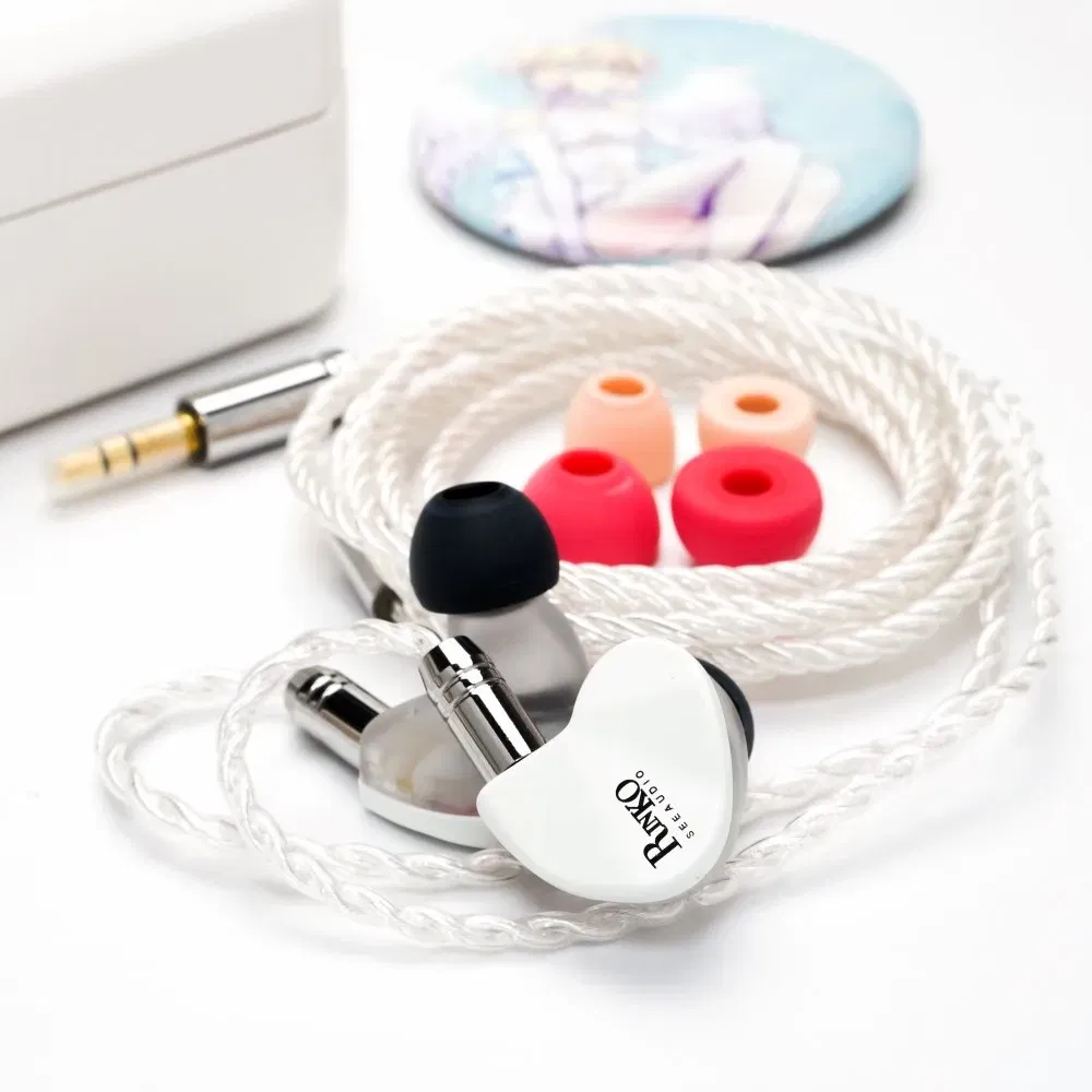 Color: WHITE - SeeAudio x Z Review White Rinko Hybrid Earphone 1DD+1Planar In-ear Monitors HiFi Wired Headphone J-POP Music Earbuds 2Pin 0.78