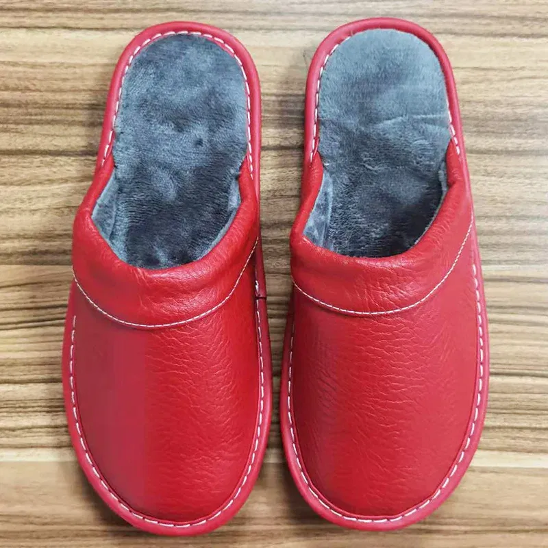 Color: MULTI, Shoe Size: 13 - Mens Bedroom Leather Slippers Unisex Black Home Shoes Big Size 47 48 Man's Slippers Indoor Comfy Males Slides Family Flats Shoes