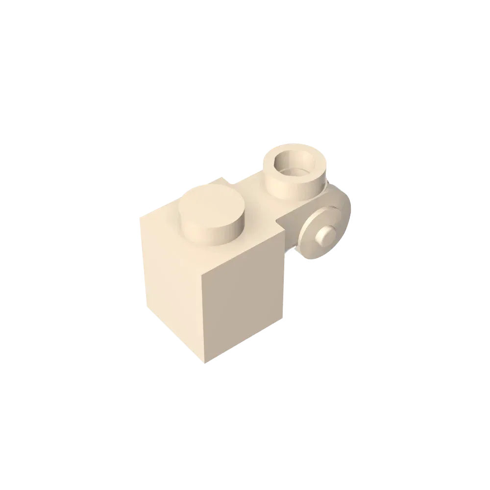 Color: Wood - Gobricks GDS-M150 Brick Special 1 x 1 with Scroll with Open Stud compatible with lego 20310 Assembles Building Blocks