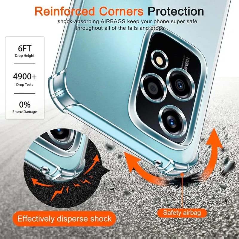 Material: Cotton Fabric - Shockproof Silicone Soft Case For Huawei Honor 200 90 70 50 Lite Pro Ultra Thin Cover For Honor200 Lite Clear Slim Fundas