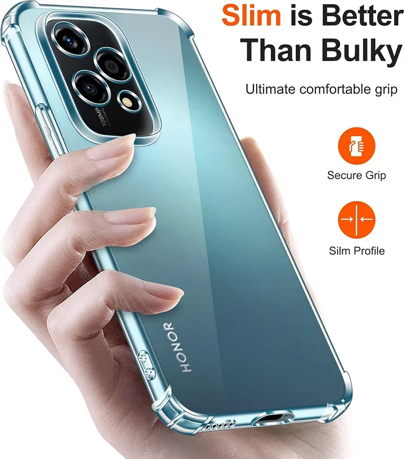 Material: Cotton Fabric - Shockproof Silicone Soft Case For Huawei Honor 200 90 70 50 Lite Pro Ultra Thin Cover For Honor200 Lite Clear Slim Fundas