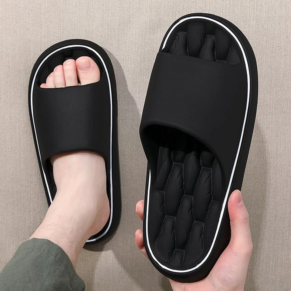 Color: Blue, Shoe Size: 40-41, Ships From: CHINA - BASATU Fashion Summer Cartoon Home Shoes Non-slip Soft Slides Lithe Comfort Sandals Men Women Couple Slippers Trendy Slippers