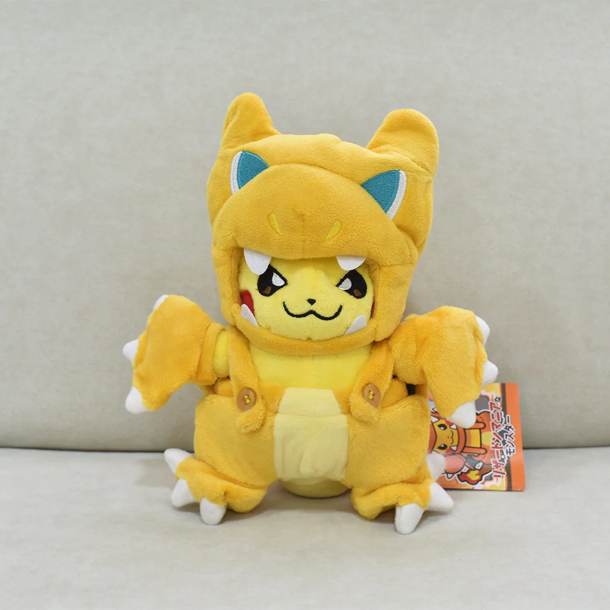 Color: Green - Pokemon Pikachu Cosplay Toys Charizard Snorlax Garchomp Tyranitar Hydreigon Anime Stuffed Plush Cartoon Peluche Dolls