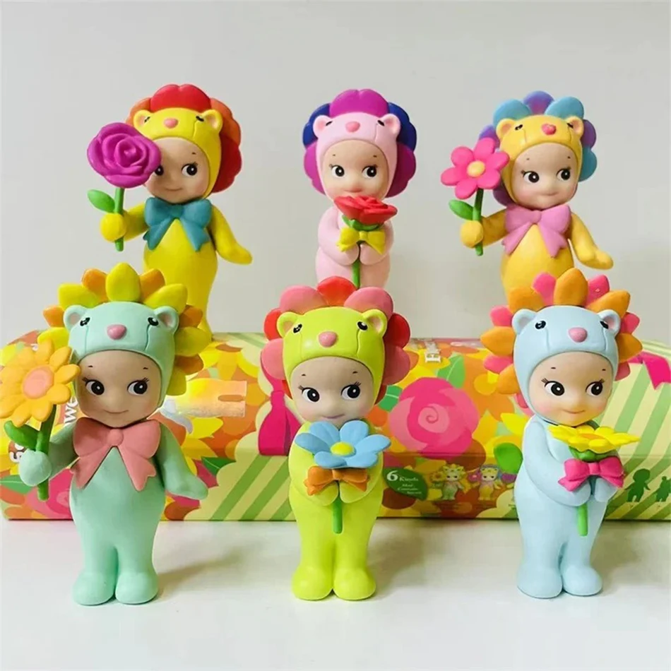 Color: Red - Sunshine Angel Party Angel Kids Christmas Birthday Gift Flower Gift Series Tide Doll Car Decoration Cute Blind Box