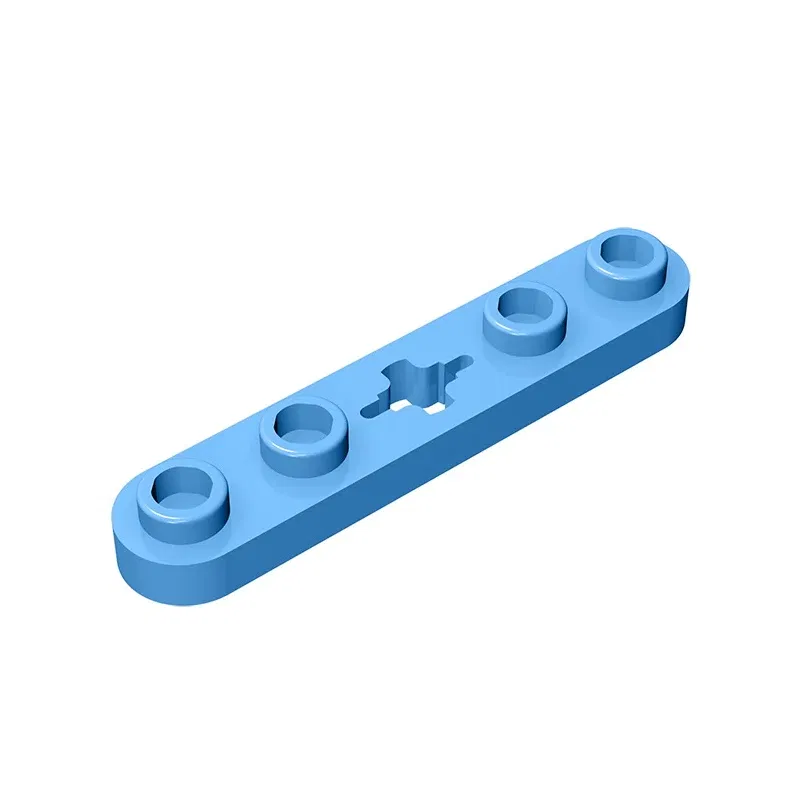Color: wood - Gobricks GDS-900 Plate 2 x 4 Technical, Plate 1 x 5 with Smooth Ends, 4 Studs and Center Axle Hole compatible with lego 32124
