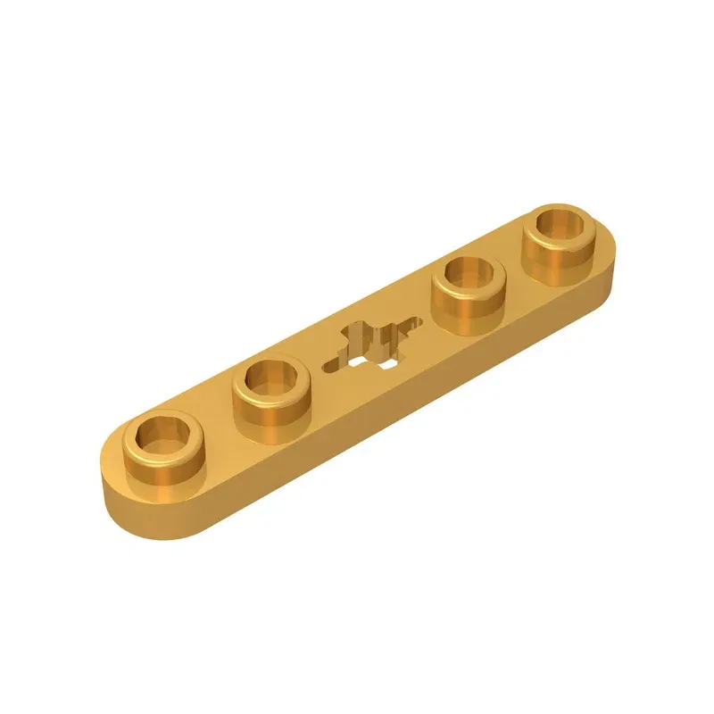 Color: wood - Gobricks GDS-900 Plate 2 x 4 Technical, Plate 1 x 5 with Smooth Ends, 4 Studs and Center Axle Hole compatible with lego 32124