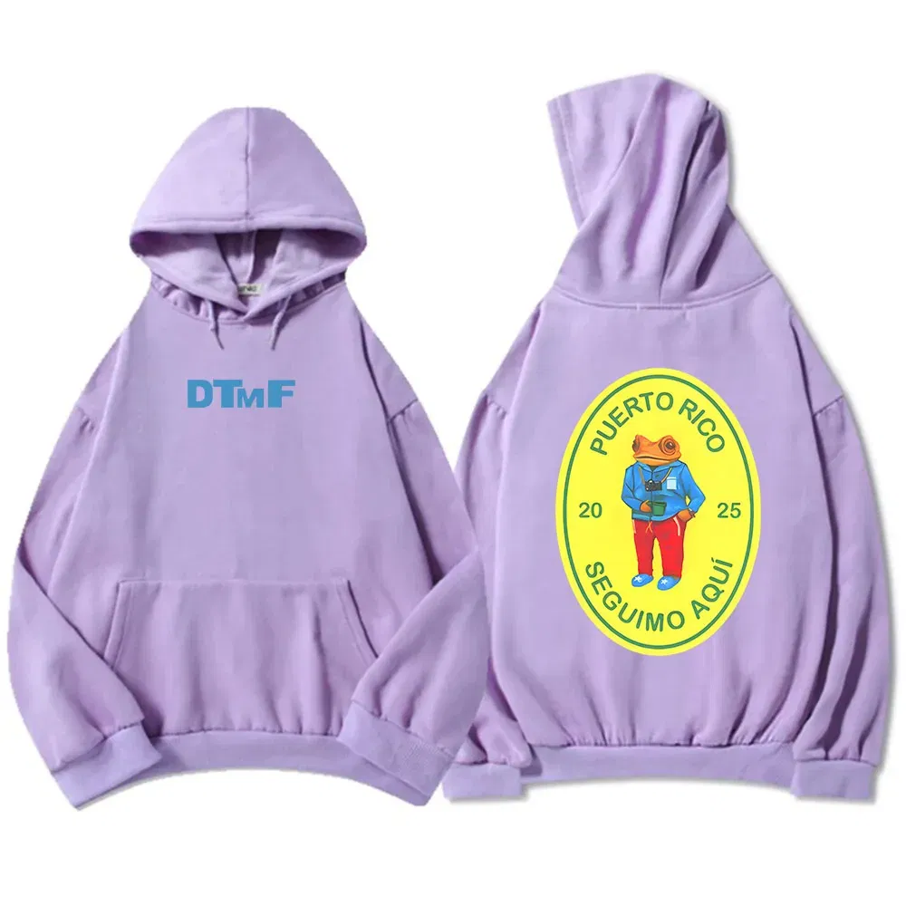 Color: black, Size: XS - DTMF Deb? Tirar Más Fotos 2025 New Album Hoodies Bad Bunny Singer Printing Sweatshirts Men Women Clothing Sudaderas Hombre Male