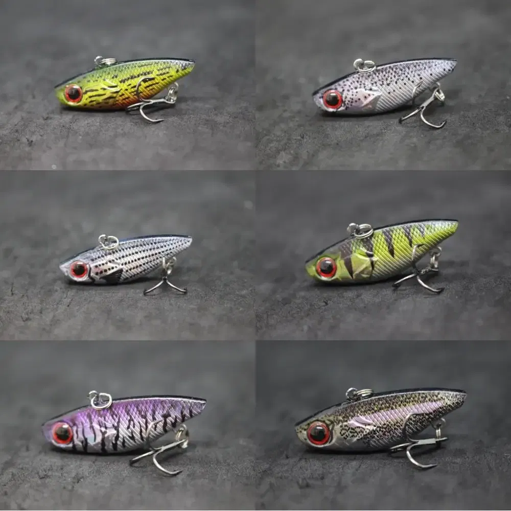 Color: Light Beige - wLure Fishing Lure Lipless VIB 4cm 4.6g Tiny Hard Lure Carp Fishing Fly Fishing Bait Tail Hook Sinking to Bottom L666