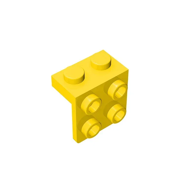 Color: black - Gobricks GDS-641 ANGLE PLATE 1X2 / 2X2 compatible with lego 44728 21712 92411 children's toys Assembles Building Blocks