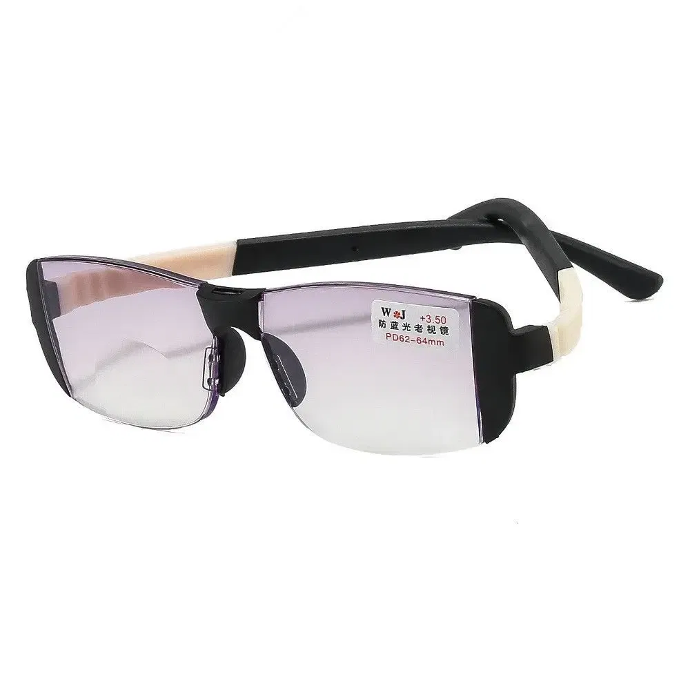 Frame Color: black, Eye Prescription: +100 - Fashion Anti-Blue Light Reading Glasses Urltra-Light Eye Protection Men Women Elegant Comfortable Eyeglasses Unisex Glasses