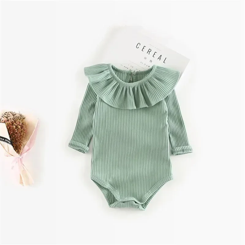 Color: Yellow, Kid Size: 12M - Cute Baby Girl Clothes Spring Autumn Newborn Girls Romper Infant Baby Girl One piece & Bodysuit