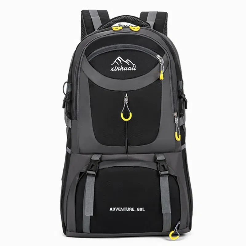 Color: Pink - 2024 New High Capacity Outdoor Sports Travel Backpack 40L/60L Mountaineering Backpack