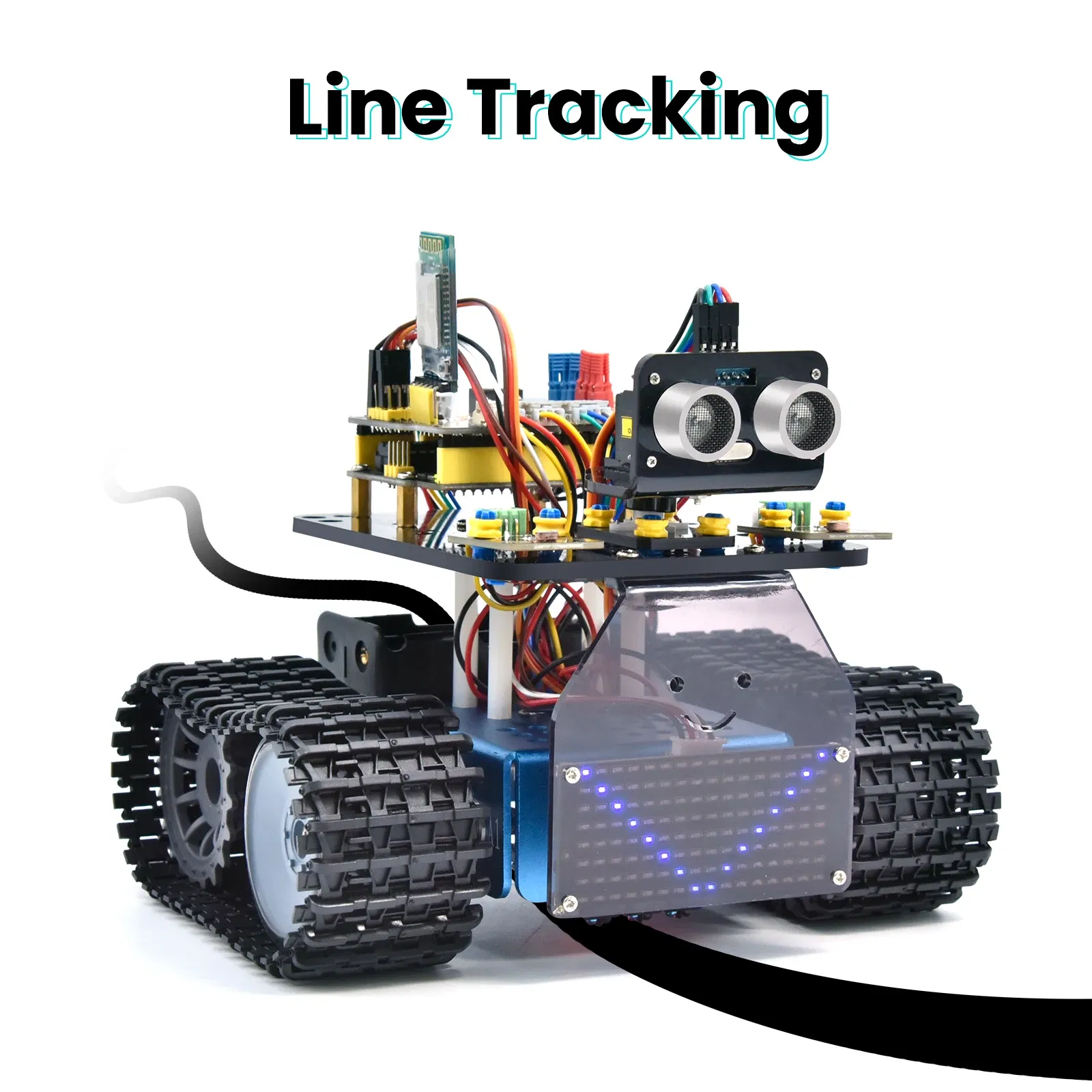 Newly Version! Keyestudio Mini Tank Robot Car V3.0 For Arduino Robot Car Kit DIY Electronic Kit STEM Kids Programmable Toys