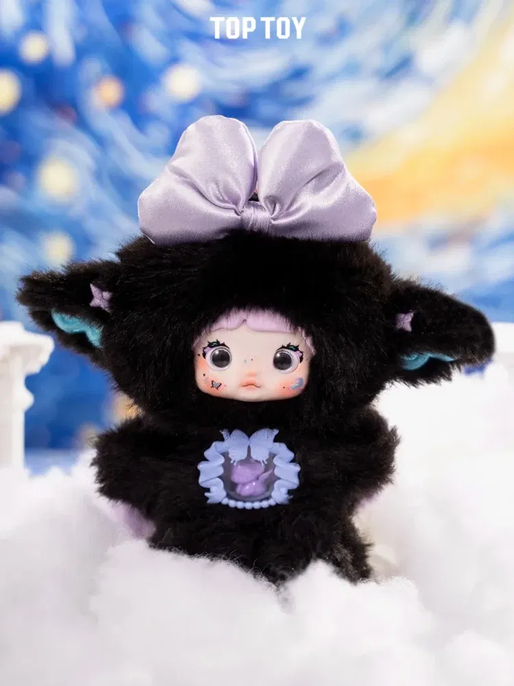 Color: black - New Nommi 3rd 7rd 1rd 6rd Generation Series Vinyl Blind Box Figure Cute Nommi Doll Backpack Pendant Decor Toys Gifts
