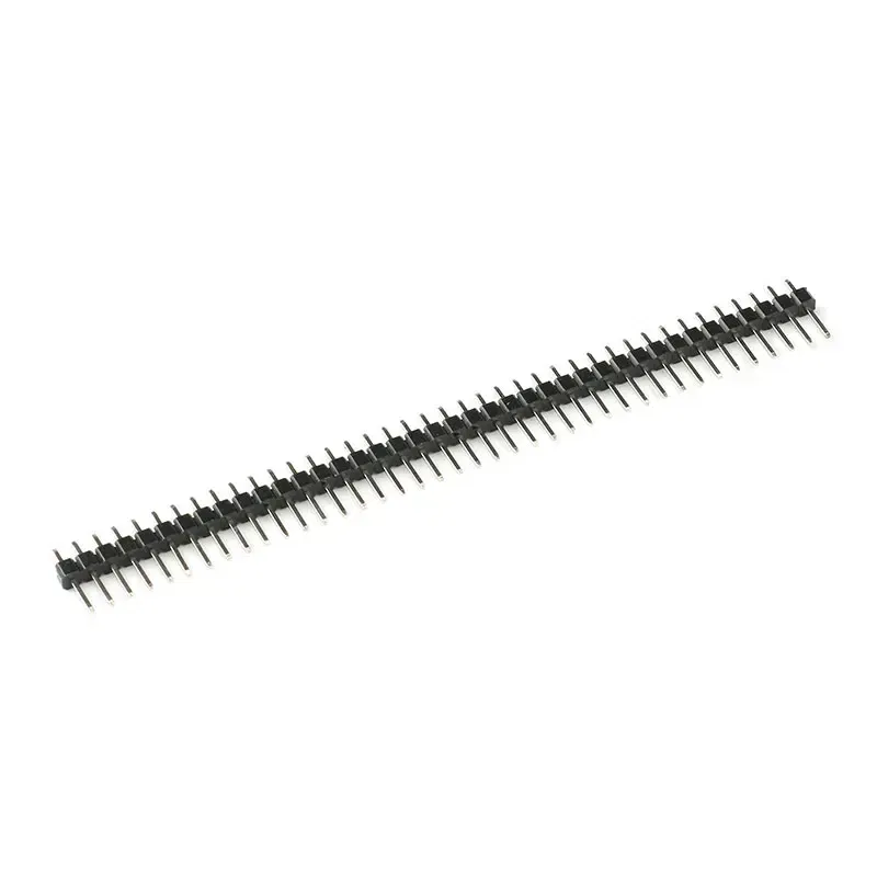 10pcs 40 Pin 1x40 Single Row Male 2.54 Breakable Pin Header Connector Strip for Arduino Black