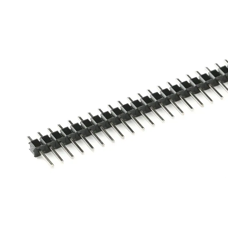 10pcs 40 Pin 1x40 Single Row Male 2.54 Breakable Pin Header Connector Strip for Arduino Black