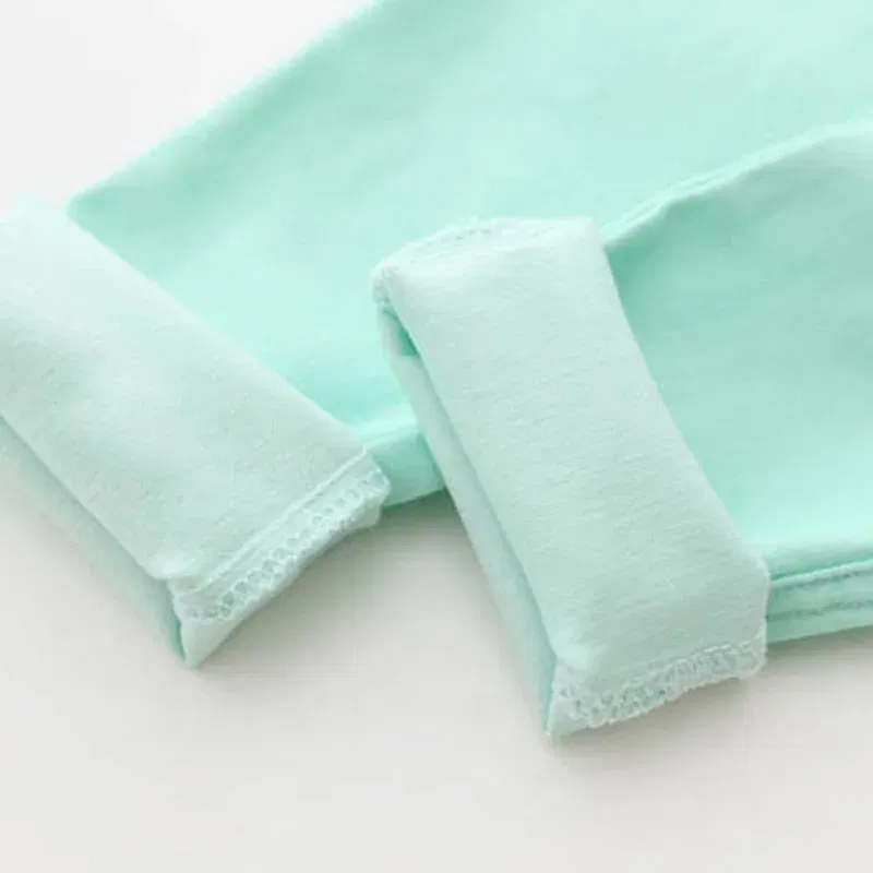 Color: Sky blue, Kid Size: 4 - Girls Pants Children Kids Pencil Pants Spring Summer Fashion Candy Colors