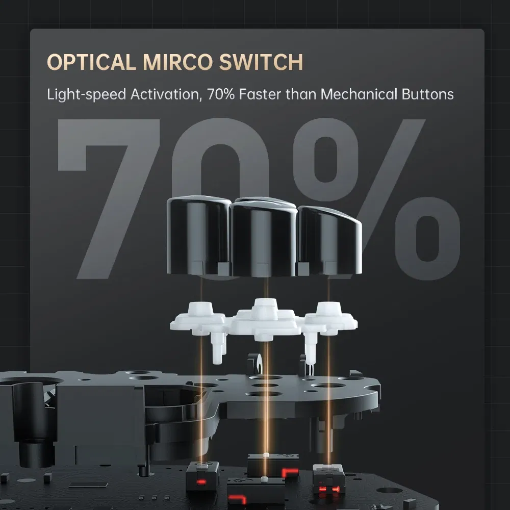 Color: Gold - MACHENIKE G5Pro V2 Ultimate Gaming Controller Optical Trigger ABXY Button Hot-Swappable Joystick 4K Resolution For Switch PC