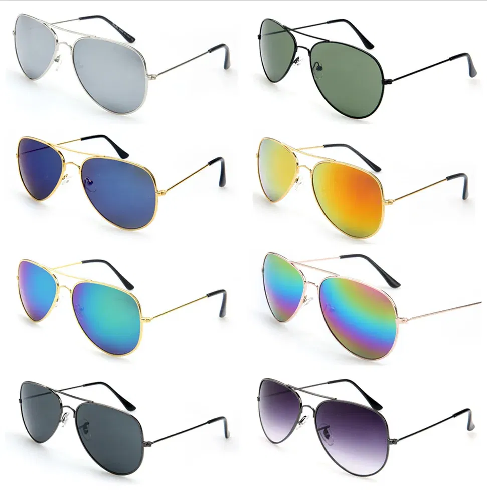 Lenses Color: black, Frame Color: other - FOENIXSONG Fashion Sunglasses for Women Men Pilot Round Gradient Mirror Women's Glasses Oculos Lentes Gafas De Sol