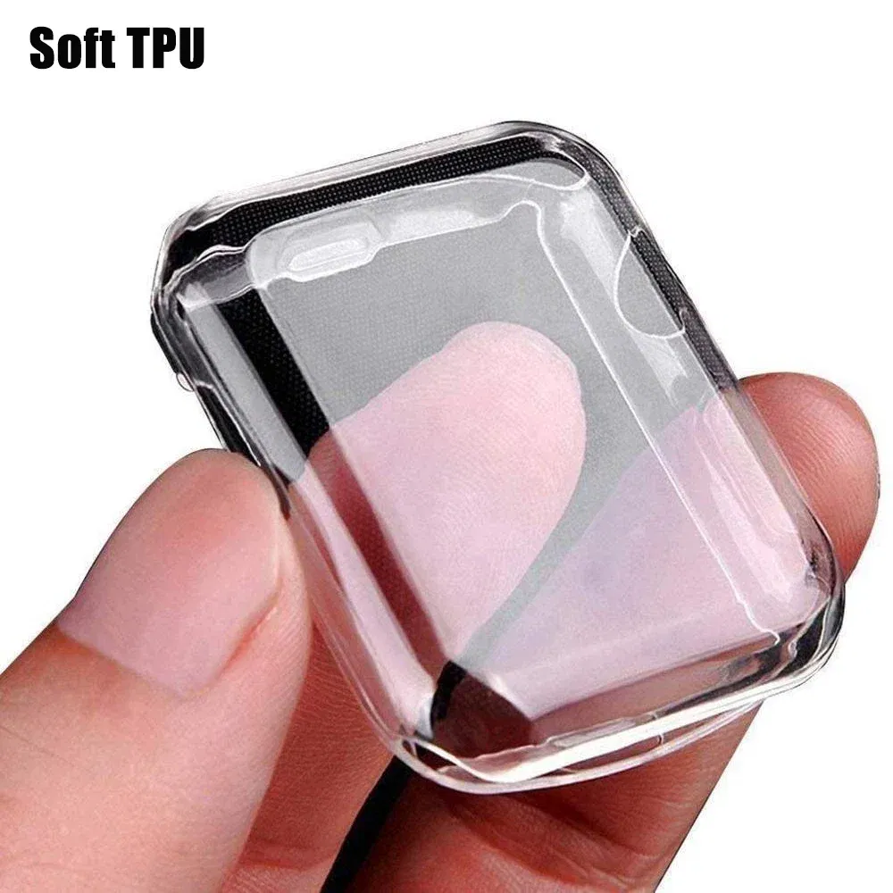 Ships From: spain, Color: Violet, Dial Diameter: 8 Inches - Screen Protector For Apple Watch case 45mm 41mm 44MM 40MM Full TPU bumper Cover 42mm 38MM accessories iwatch series 7 SE 6 5 4 3