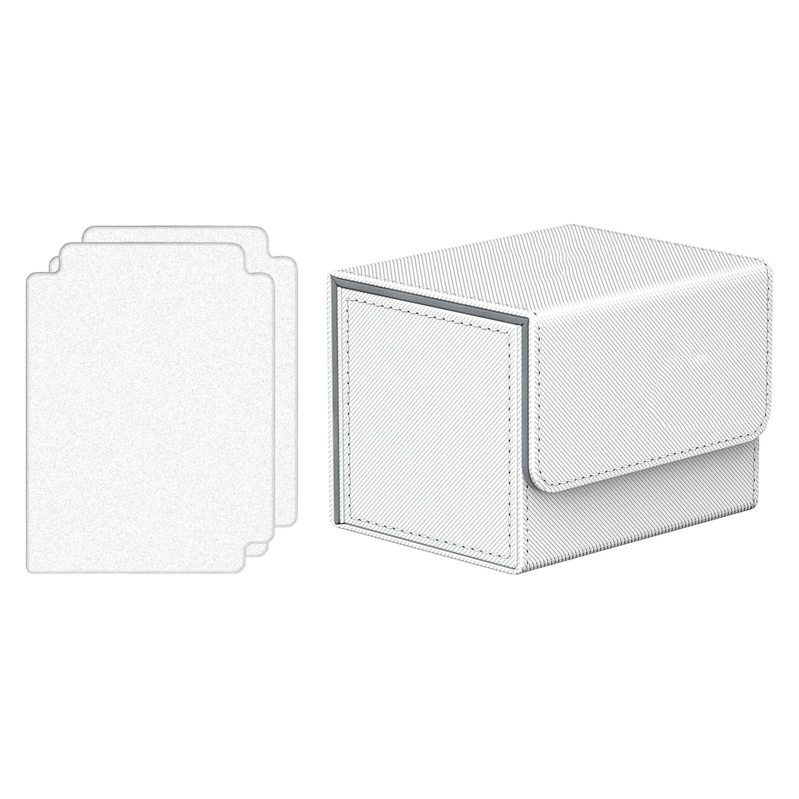 Color: Burgundy - Card Deck Box Collectible Cards Container with Magnetic Closure Card Deck Storage Box for Sports Cards Trading Card Games