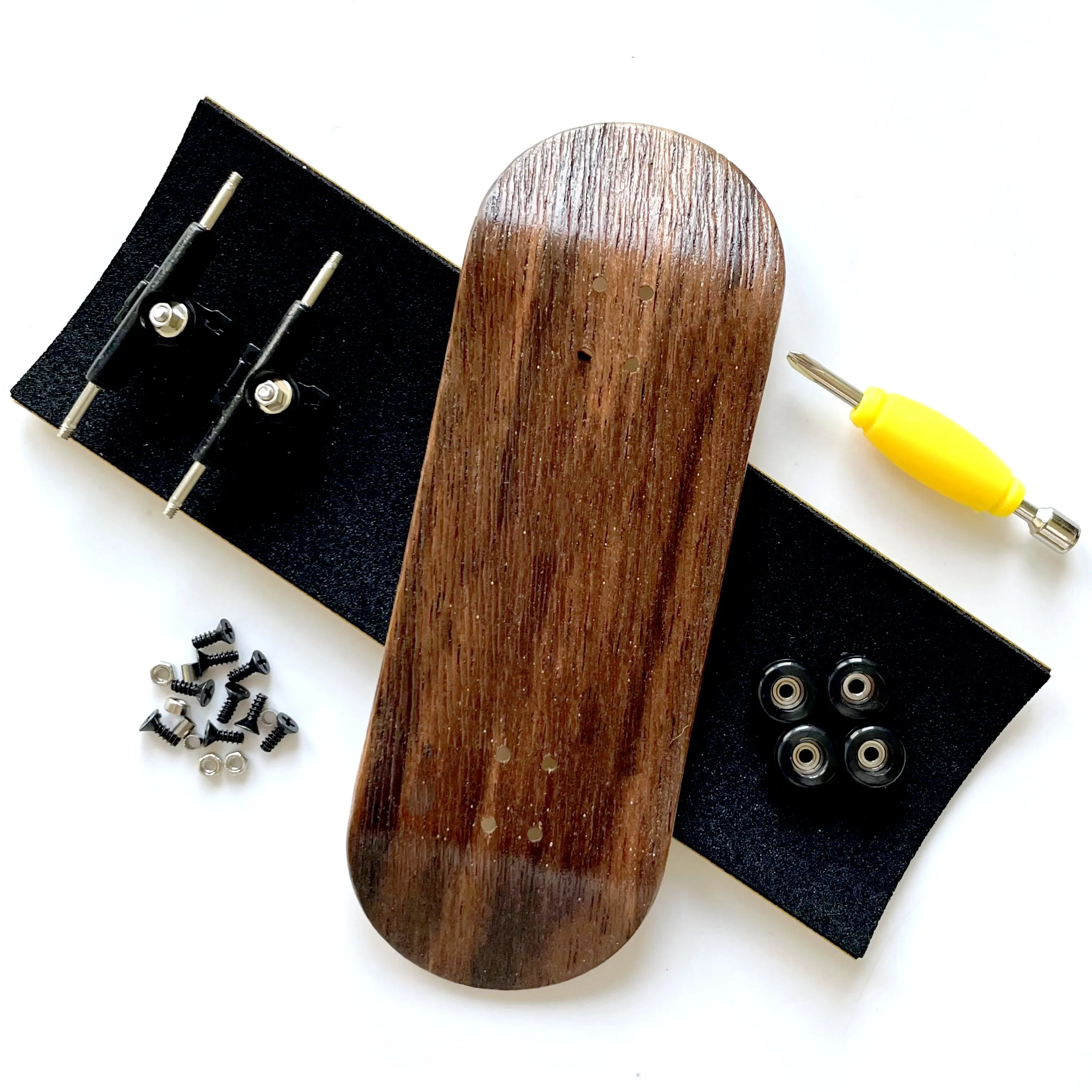 Color: Multicolor - 34mm Fingerboard Set with Double Axle Trucks Bearing Wheels