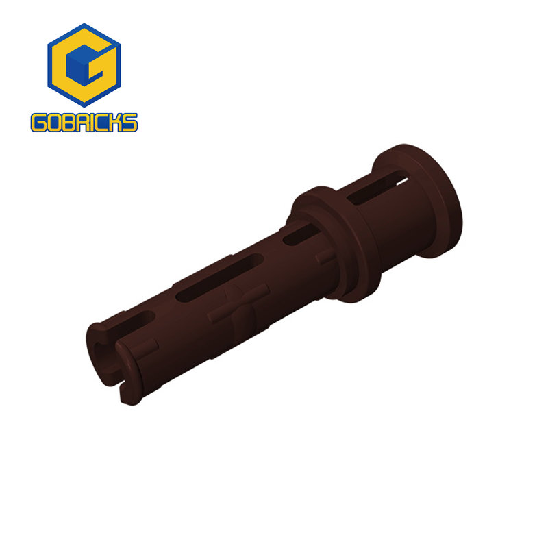 Color: Lavender - Gobricks 10PCS Bricks Technical Pin 3L with Friction Ridges Lengthwise and Stop Bush Compatible With 32054 Assembles Block