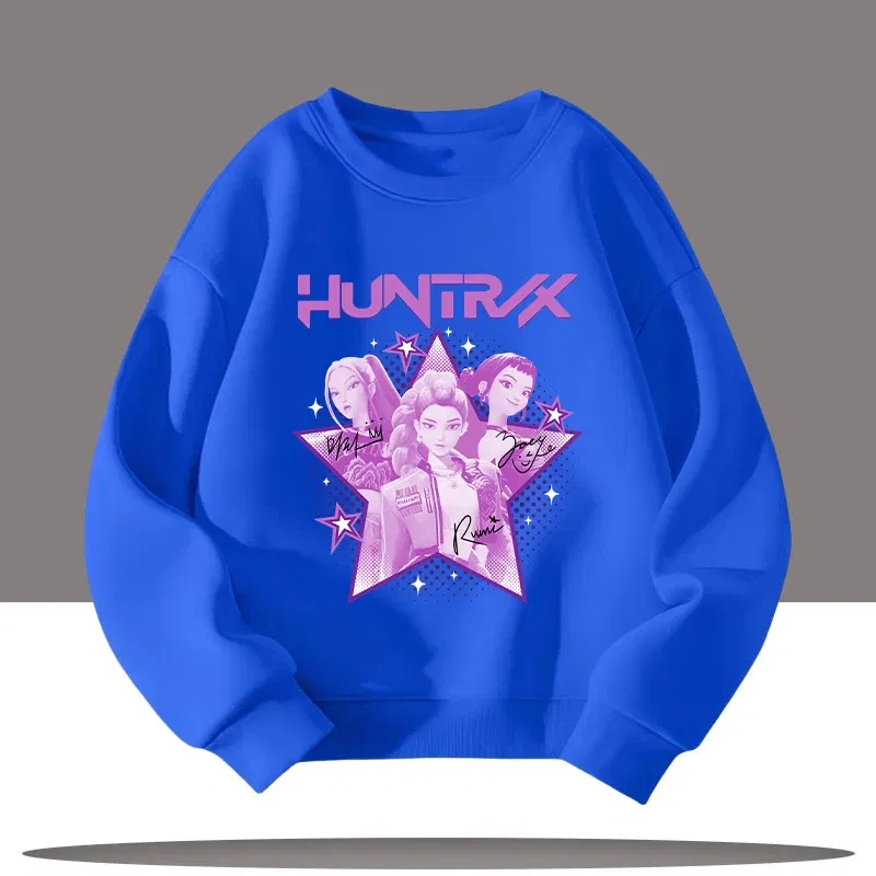 Color: Yellow, Kid Size: 9 - K-pop Demon Hunters New Children's Round-neck Sports Shirt with Cartoon Print - 3-12 Years Old Cute Girl Casual Top