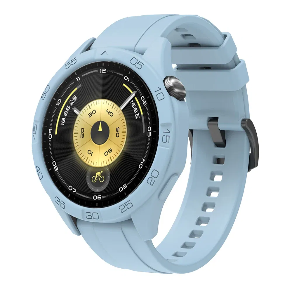 Color: P12/613, Dial Diameter: 2 - 3.9 Inches - Soft Silicone Case For Huawei Watch GT6/GT5/GT4 46mm Hollow Watch Shell Flexible and Durable Watch Protection Accessories