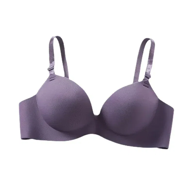 Color: Red, Bands Size: 34, Cup Size: B - Women Seamless Bra Sexy Push Up Bralette No Wire Girls Students Breathable Lingerie Fashion 3/4 Cup Wireless Female Lingerie